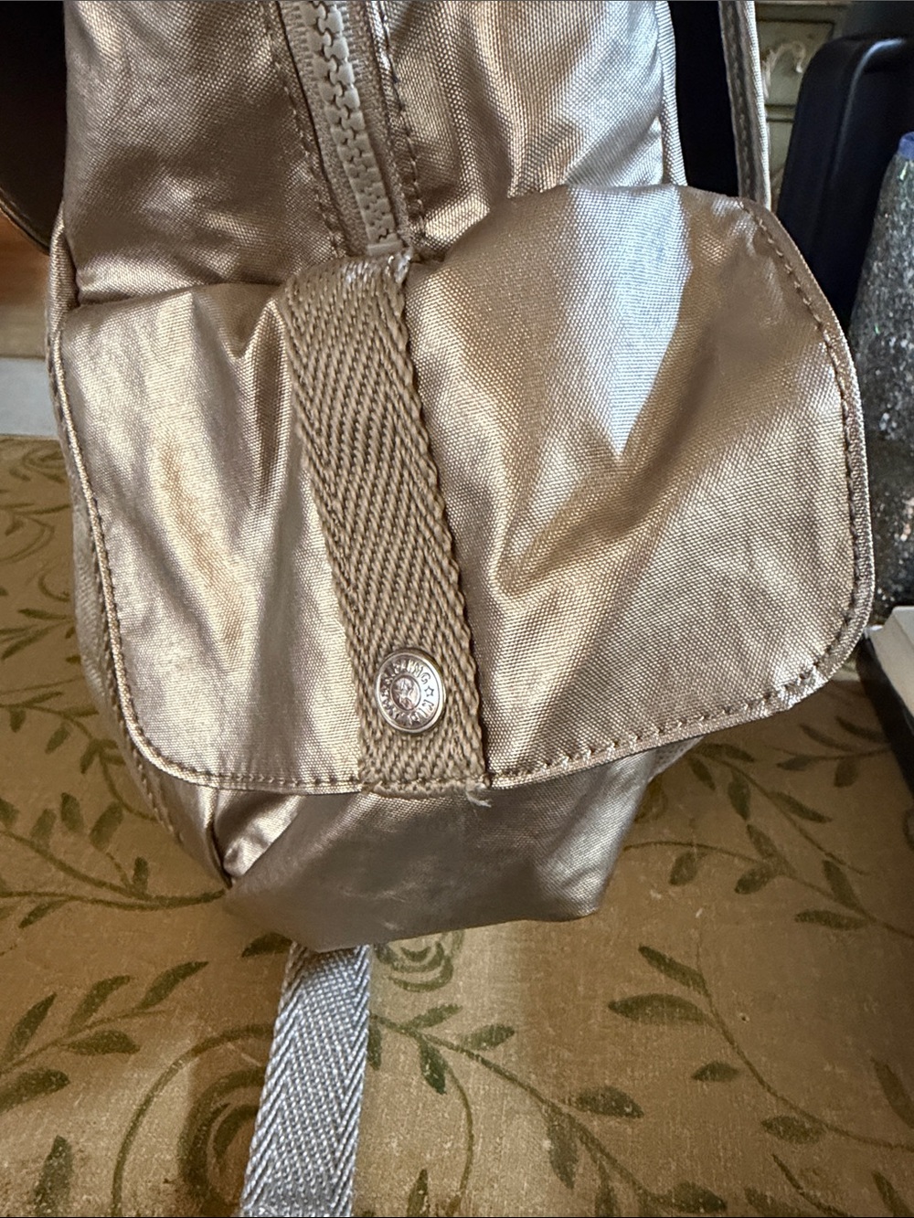 Kipling Metallic Gold Backpack - Picture 4 of 7